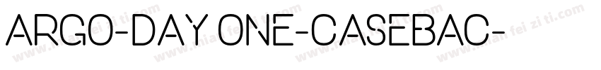 Argo-Day One-Casebac字体转换